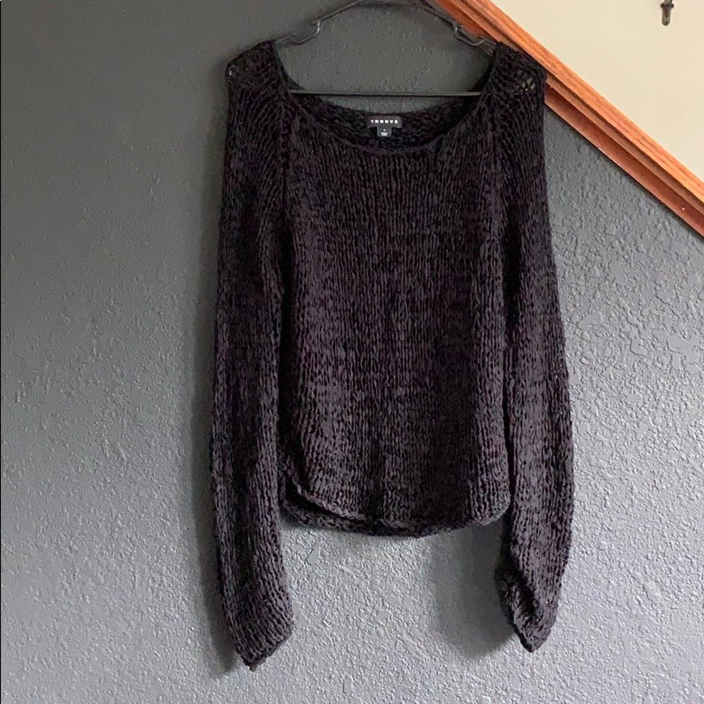 Trouve Open Knit Sweater - Picture 3 of 4